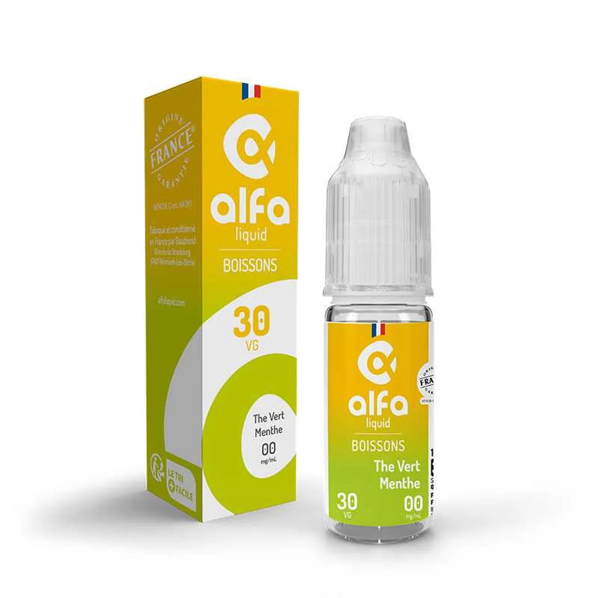 THÉ VERT MENTHE 70/30 - ALFALIQUID - E-liquides