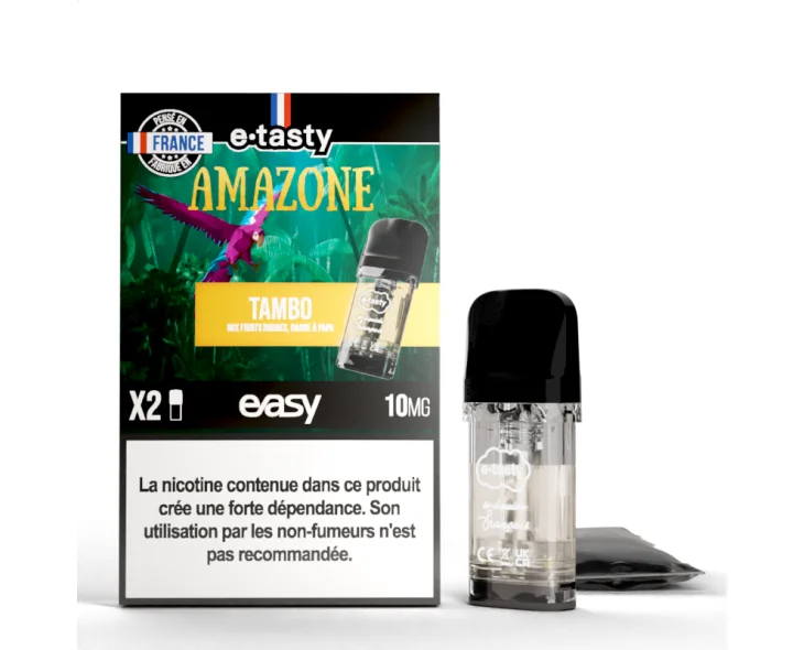 2X CARTOUCHES PRÉREMPLIES - TAMBO - EASY POD E-TASTY - E-liquides