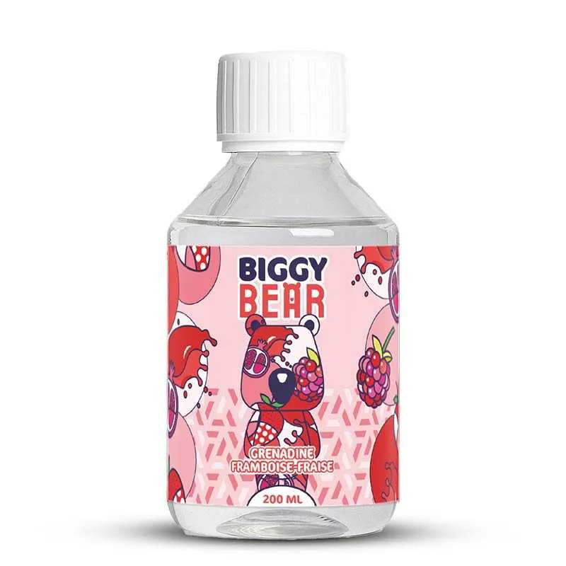 GRENADINE FRAMBOISE FRAISE 200ML - BIGGY BEAR - E-liquides