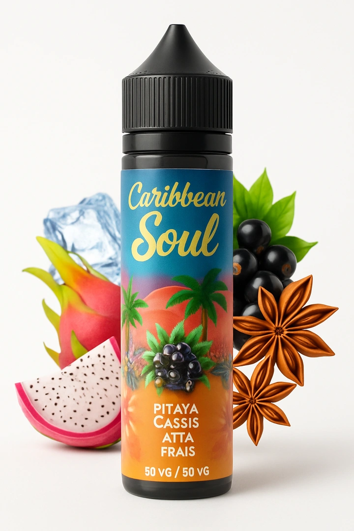 PITAYA, CASSIS, ANIS, FRAIS 50ML - CARIBBEAN SOUL - E-liquides