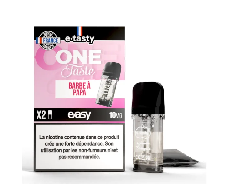 2X CARTOUCHES PRÉREMPLIES - BARBE À PAPA - EASY POD E-TASTY - E-liquides