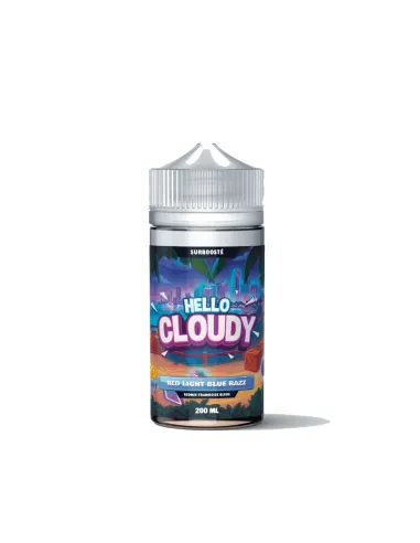 E-LIQUIDE HELLO CLOUDY - RED LIGHT BLUE RAZZ 200ML - E-liquides