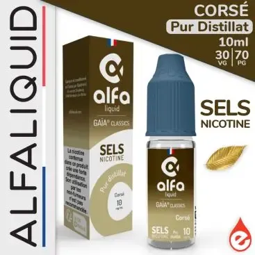 CORSÉ (SELS) GAIA CLASSICS - ALFALIQUID 10ML - E-liquides