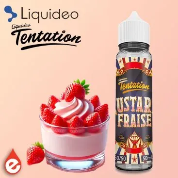 CUSTARD FRAISE - LIQUIDEO TENTATION 50ML - E-liquides