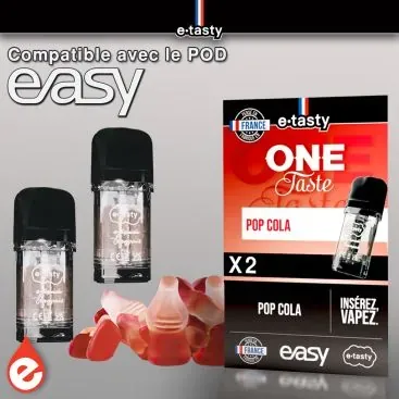 2X CARTOUCHES PRÉREMPLIES - POP COLA - EASY POD E-TASTY - E-liquides