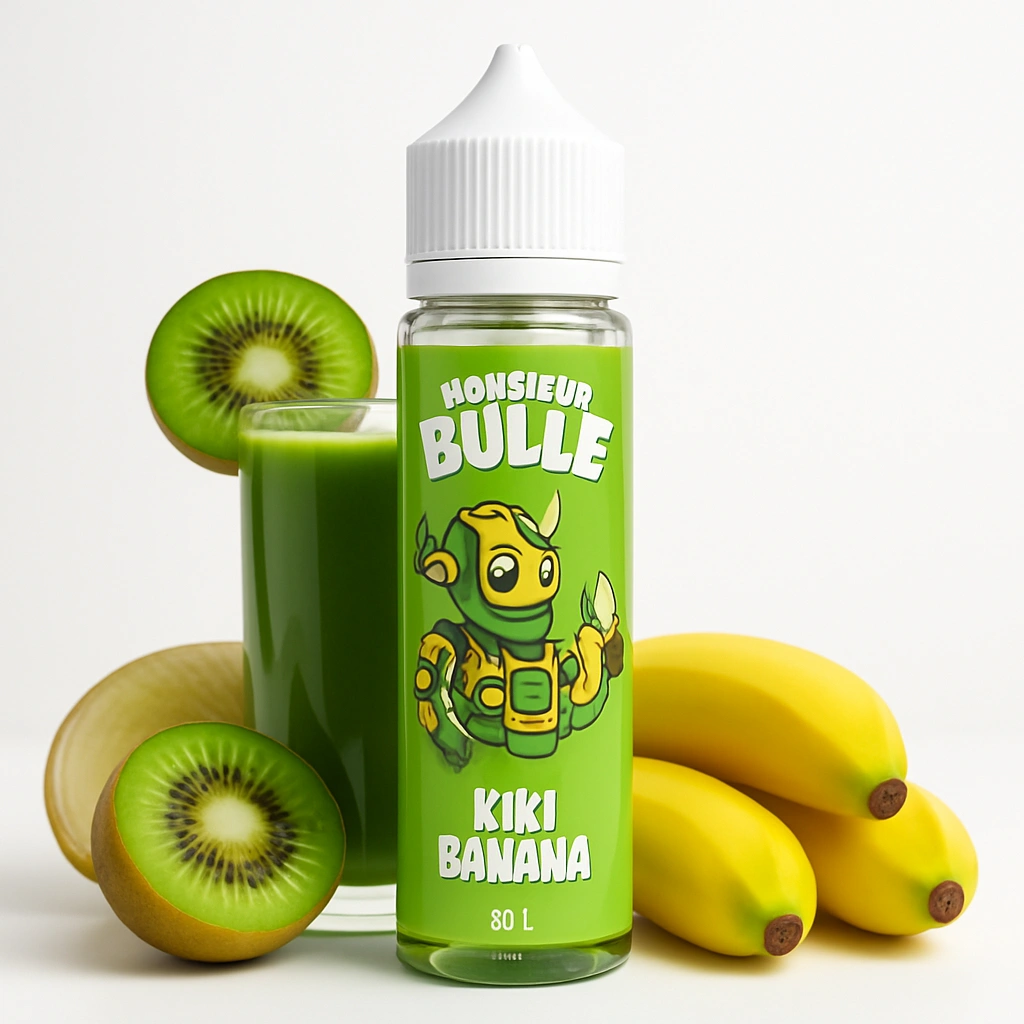 KIWI BANANE - MONSIEUR BULLE LIQUIDEO 50ML - E-liquides