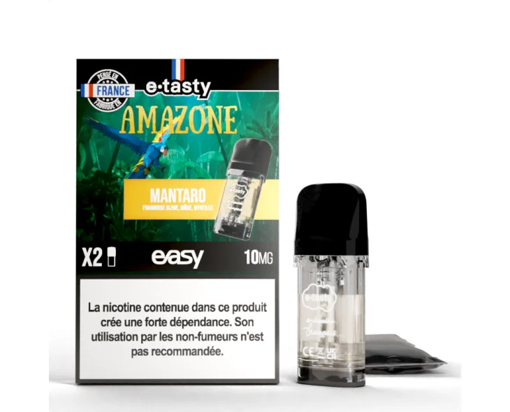 2X CARTOUCHES PRÉREMPLIES - MANTARO - EASY POD E-TASTY - E-liquides
