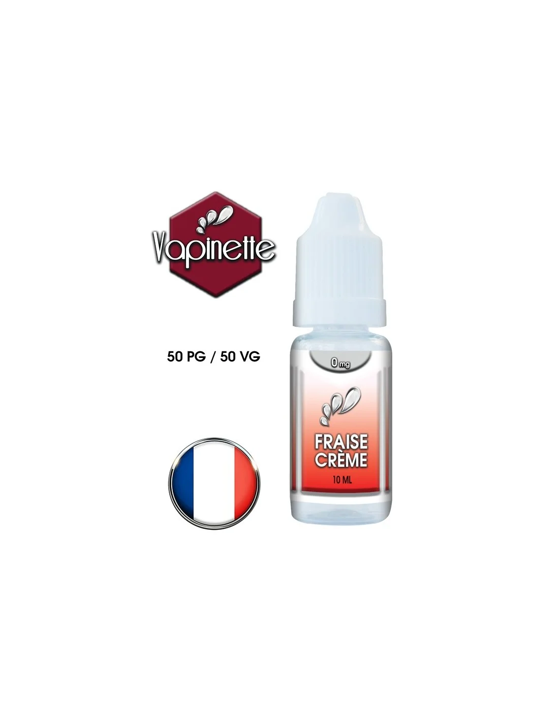 FRAISE CREME - VAPINETTE - E-liquides