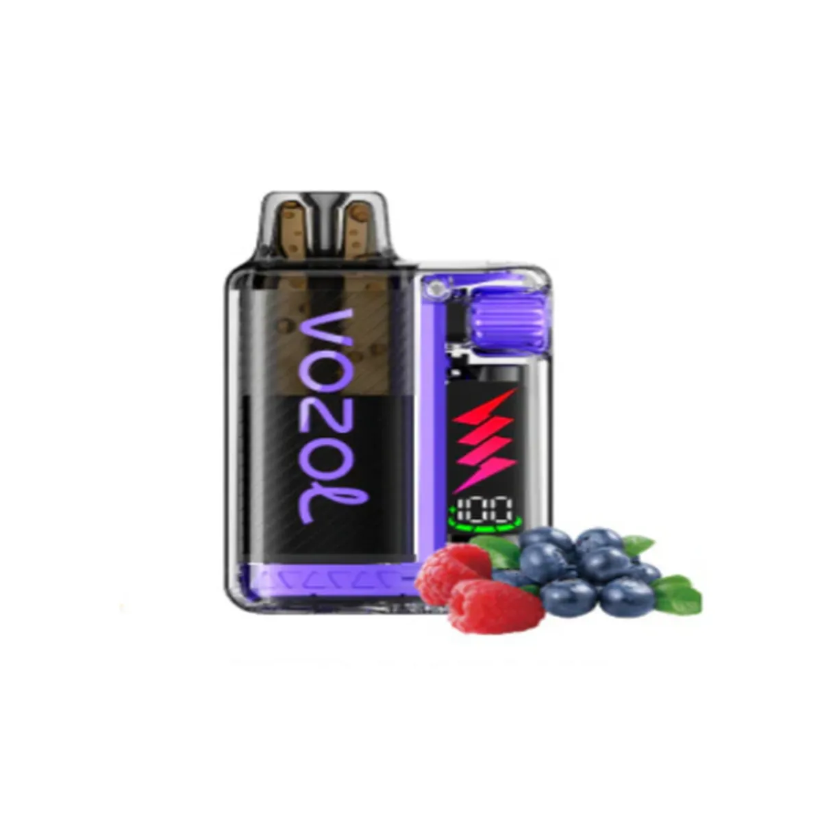 KIT POD VOZOL VISTA PLUG 15K FRAMBOISE ACIDE MYRTILLE - Cigarettes électroniques