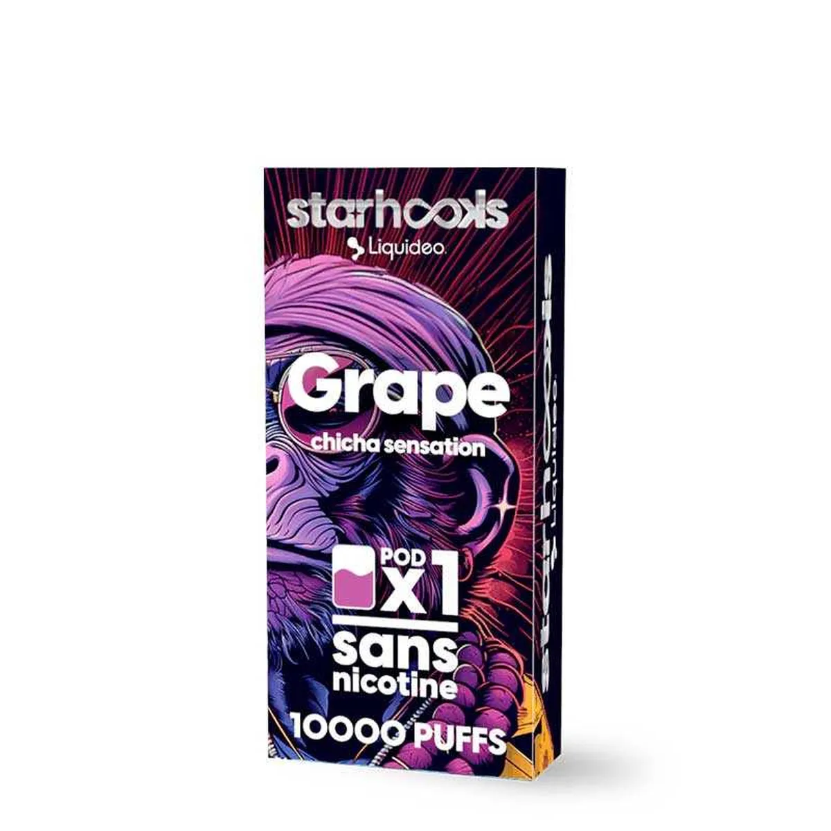 CARTOUCHE STARHOOKS CHICHA - GRAPE - Cigarettes électroniques
