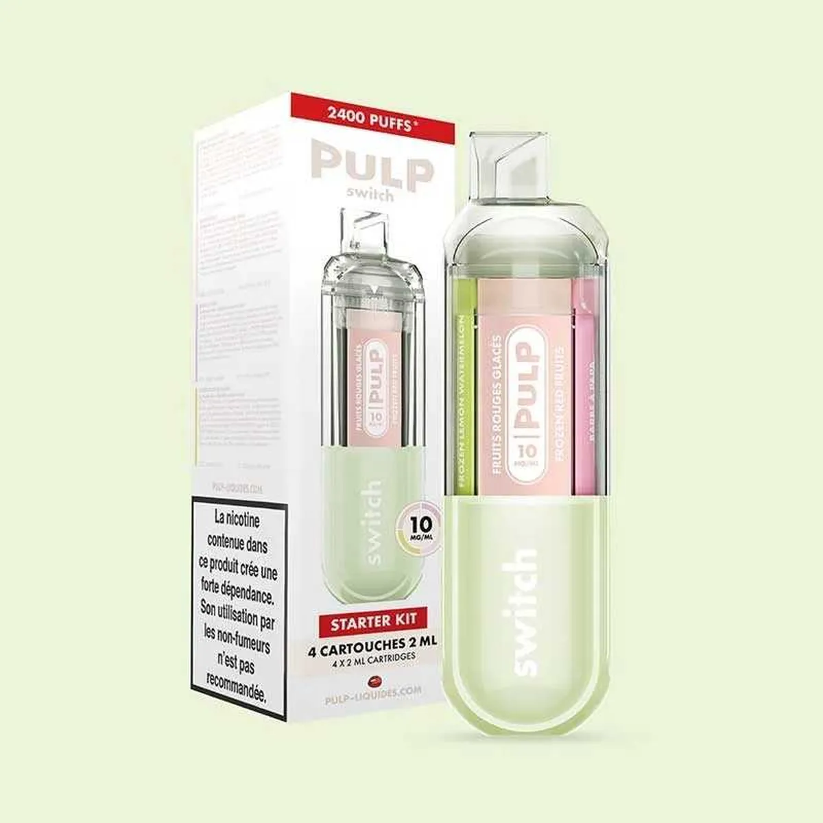 KIT POD SWITCH VERT  - PULP - 20 MG - Cigarettes électroniques