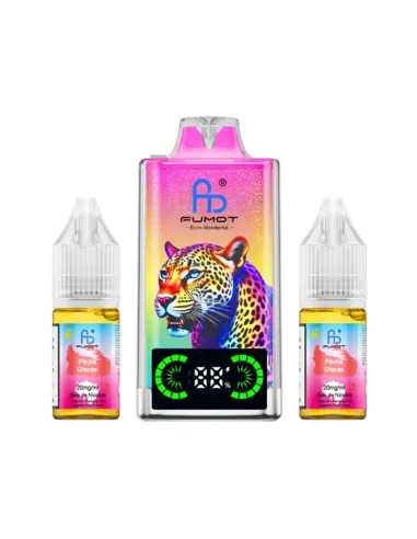 PUFF FUMOT LEOPARD 40K - PÊCHE GLACÉE - Cigarettes électroniques
