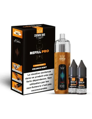 KIT AL FAKHER REFILL PRO 30K - ORANGE MENTHE - Cigarettes électroniques
