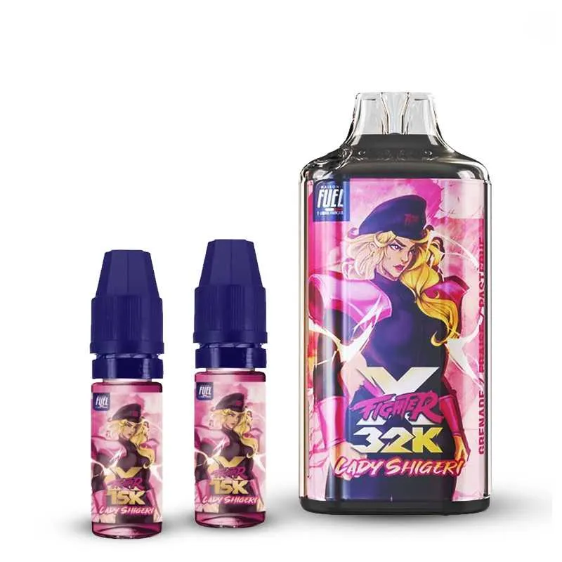 PUFF FIGHTER X 32K - 0 MG - LADY SHIGERI - Cigarettes électroniques
