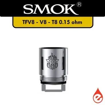 RÉSISTANCE TFV8 V8-T8 0.15 OHM SMOK - Cigarettes électroniques