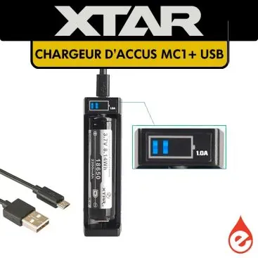 CHARGEUR D'ACCUS MC1 PLUS - XTAR - Cigarettes électroniques