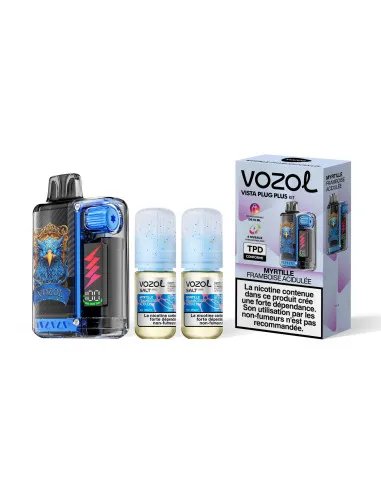 KIT VOZOL VISTA PLUG PLUS 30K - MYRTILLE FRAMBOISE ACIDULÉE - Cigarettes électroniques