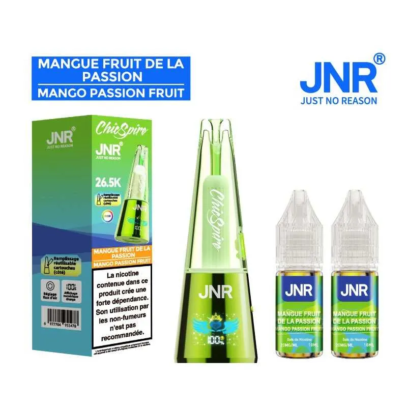 PUFF CHICSPIRE 26.5K JNR - 20 MG - MANGUE FRUIT DE LA PASSION - Cigarettes électroniques