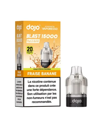 POD VAPORESSO DOJO BLAST 15K - FRAISE BANANE - Cigarettes électroniques