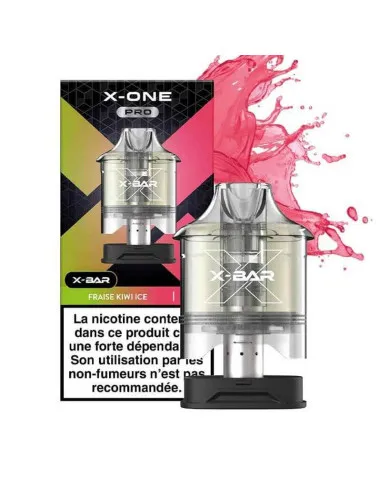 RECHARGE POD X-ONE PRO 15K - FRAISE KIWI GLACÉE - Cigarettes électroniques
