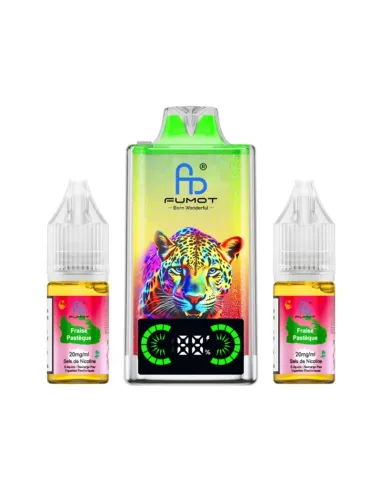 PUFF FUMOT LEOPARD 40K - FRAISE PASTÈQUE - Cigarettes électroniques
