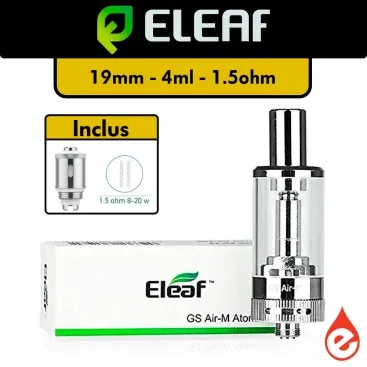 CLEAROMISEUR ELEAF GS AIR MEGA 4ML - Cigarettes électroniques