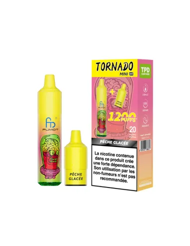 KIT TORNADO MINI FUMOT 1200 - PÊCHE GLACÉE - Cigarettes électroniques
