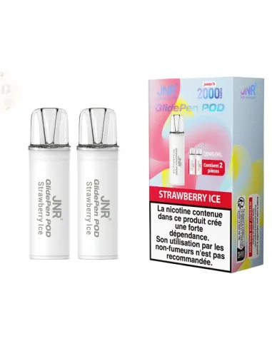 PACK 2 PODS JNR GLIDEPEN 1K - FRAISE GLACÉE - Cigarettes électroniques