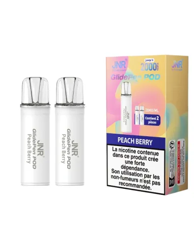 PACK 2 PODS JNR GLIDEPEN 1K - PÊCHE FRUIT DES BOIS - Cigarettes électroniques
