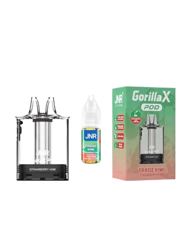 POD JNR GORILLA 43K ET E-LIQUIDE 10ML - FRAISE KIWI - Cigarettes électroniques