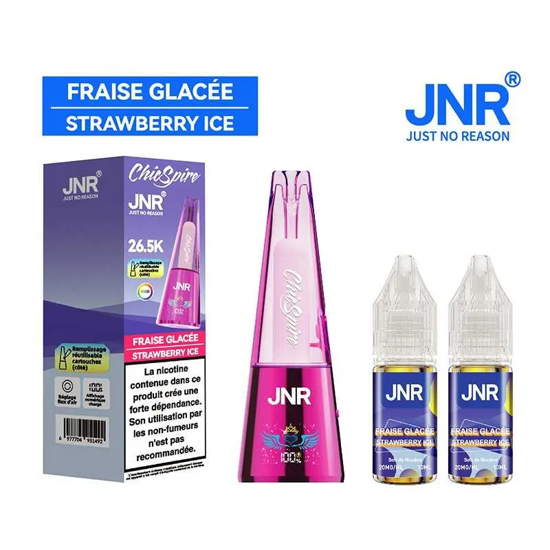 PUFF CHICSPIRE 26.5K JNR - 20 MG - FRAISE GLACÉE - Cigarettes électroniques