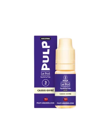 E-LIQUIDE PULP LE POD LIQUIDE NICOTINE - CASSIS GIVRÉ 10ML - Cigarettes électroniques