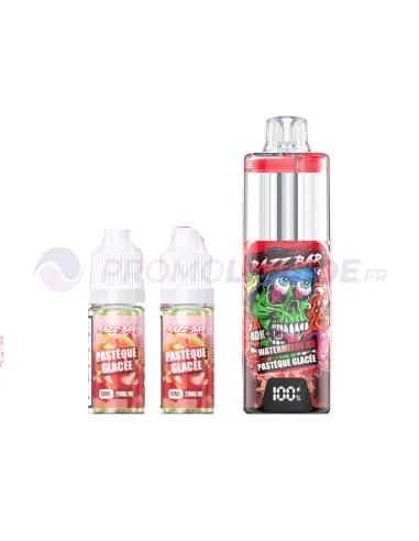 PASTÈQUE GLACÉE - PUFF RAZZ BAR 40K - Cigarettes électroniques