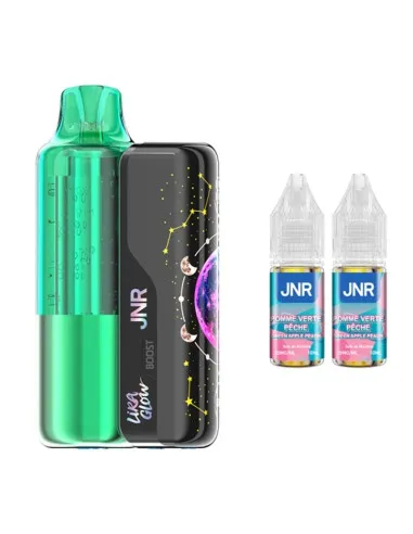 PUFF JNR LIRA GLOW 45K - POMME VERTE PÊCHE - Cigarettes électroniques