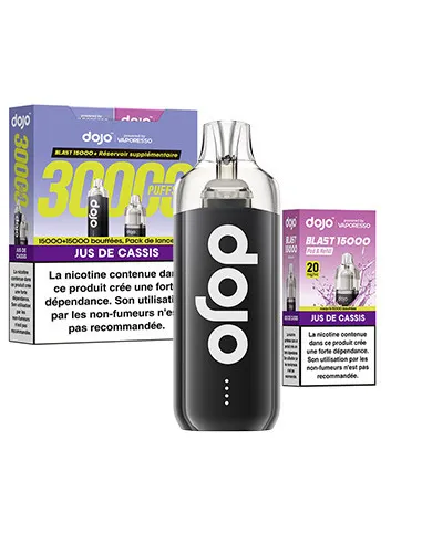 KIT VAPORESSO DOJO BLAST 30K - JUS DE CASSIS - Cigarettes électroniques