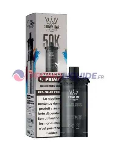 POD AL FAKHER HYPER MAX PRIME 50K - CHEWING-GUM MYRTILLE - Cigarettes électroniques