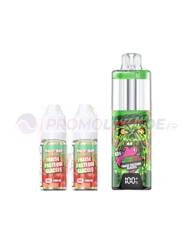 FRAISE PASTÈQUE GLACÉE - PUFF RAZZ BAR 40K - Cigarettes électroniques