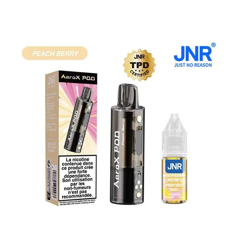 CARTOUCHE AEROX JNR - 20 MG - PEACH BERRY - Cigarettes électroniques