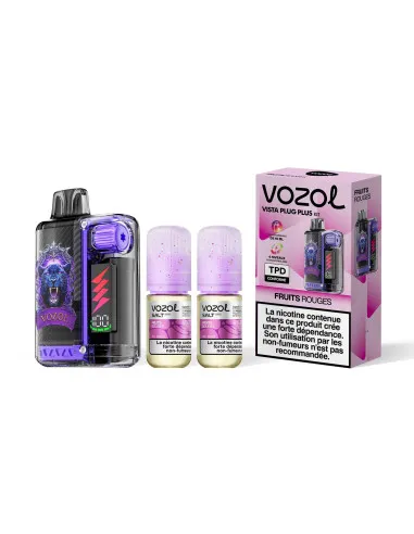 KIT VOZOL VISTA PLUG PLUS 30K - FRUITS ROUGES - Cigarettes électroniques