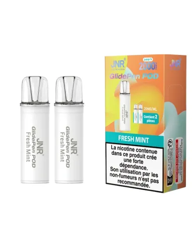 PACK 2 PODS JNR GLIDEPEN 1K - MENTHE FRAÎCHE - Cigarettes électroniques
