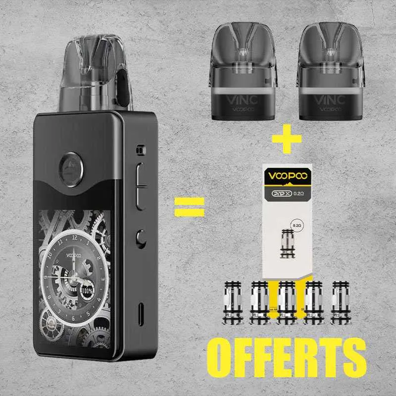 1 VINCI E120 + 2 CARTOUCHES VIDES & 5 RÉSISTANCES OFFERTES - Cigarettes électroniques