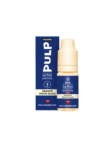 E-LIQUIDE PULP LE POD LIQUIDE NICOTINE - GRANITÉ FRUITS BLEUS 10ML - Cigarettes électroniques