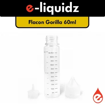 FLACON VIDE BOUTEILLE GRADUÉE TYPE GORILLA - Cigarettes électroniques