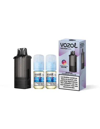 MYRTILLE FRAMBOISE ACIDULÉE - POD VOZOL VISTA PLUG PLUS 30K - Cigarettes électroniques