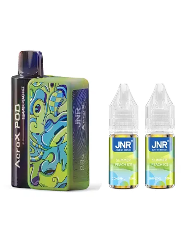 PUFF JNR AEROX 32K - PÊCHE GLACÉE - Cigarettes électroniques