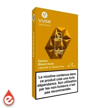 LOT 2 CARTOUCHES BLEND DORÉ - VUSE EPOD - Cigarettes électroniques