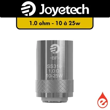 RESISTANCE JOYETECH SS316 1.00Ω MTL 10-25W - Cigarettes électroniques