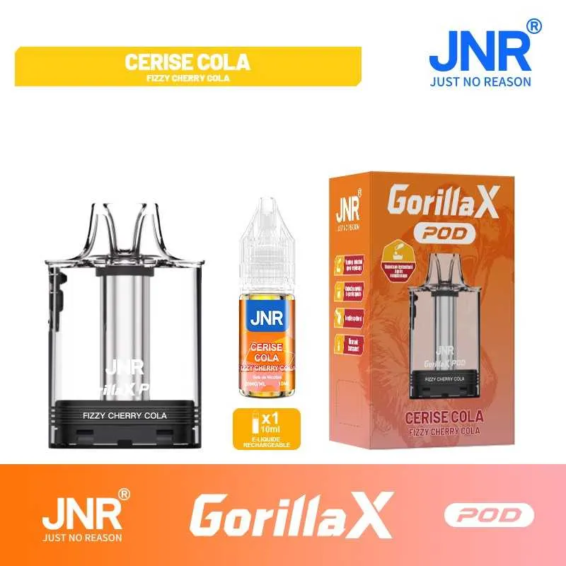CARTOUCHE GORILLA X - JNR - 20 MG - FIZZY CHERRY COLA - Cigarettes électroniques