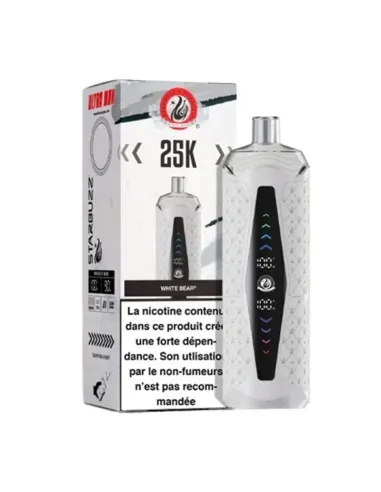 PUFF STARBUZZ ULTRA MAX 25K - WHITE BEAR - Cigarettes électroniques