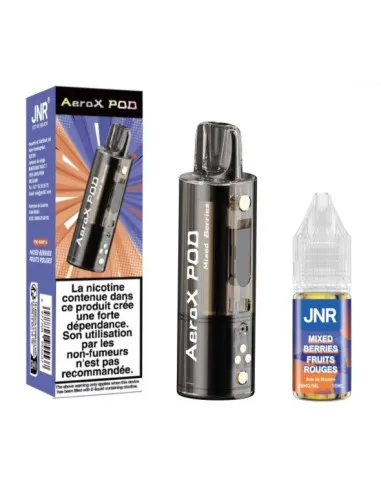 POD JNR AEROX 32K ET E-LIQUIDE 10ML - FRUITS ROUGES - Cigarettes électroniques